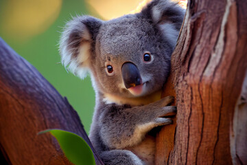 Portrait von einem Koala im Baum - Generative Ai