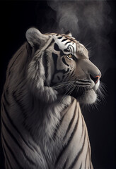 Beautiful White tiger IA generative 