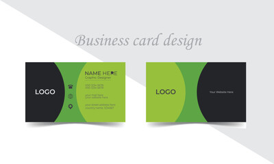 Vector business card, Vector illustration design, modern business card design, Modern presentation card, Visiting card for business and personal use, modern creative business card and name card