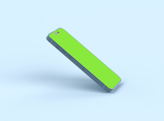 Phone 14 Pro app screen presentation mockup template. 3d render