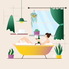 Obraz na płótnie Canvas illustration of a bathroom on a transparent background