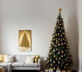 christmas tree in room