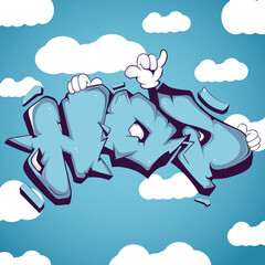 graffiti urban art words for T-shirt design