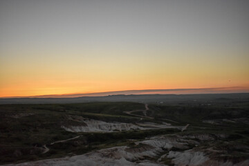 Paint Mines Interpretive Park, Calhan, Colorado, Colorado Springs, Sunset