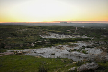 Fototapeta premium Paint Mines Interpretive Park, Calhan, Colorado, Colorado Springs, Sunset