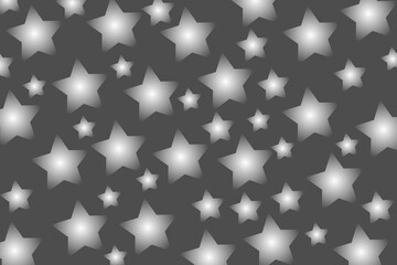 Abstract vector background with stars in shiny gradient colors