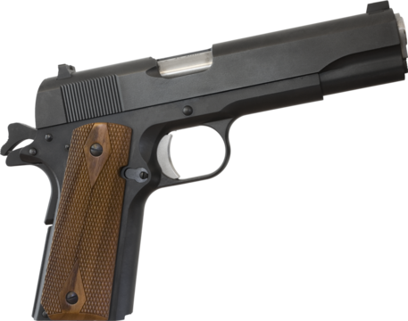 Semi auto pistol chambered for 45 auto
