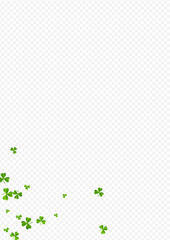 Bright Clover Wind Vector Transparent Background.