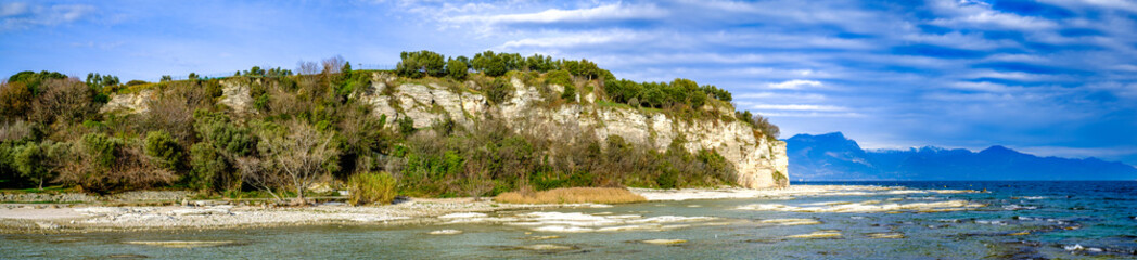 famous landscape of Sirmione - Lago di Garda