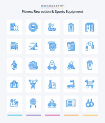 Creative Fitness Recreation And Sports Equipment 25 Blue icon pack  Such As plan. clipboard. dieting. workout. growth
