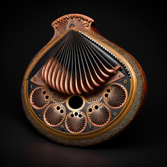 An illustration of an impossible music instrument