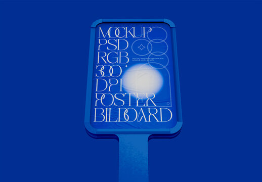 3d Billboard Advertising Stand Mockup