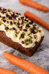blueberry and cream cake ready to eat