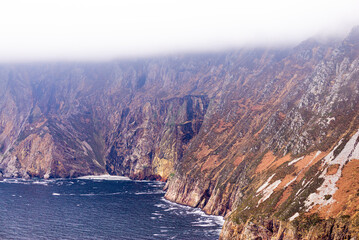 Slieve League's cliffs of Sliabh Liag, sometimes Slieve League or Slieve Liag, a mountain on the...