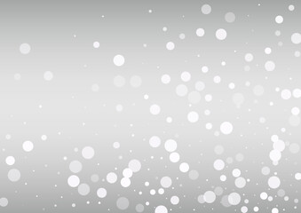 Light Snow Vector Silver Background. Christmas
