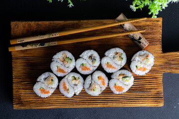 Sushi rolls menu Japanese food