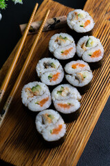 Sushi rolls menu Japanese food