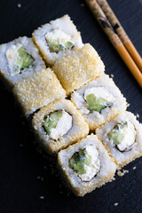 Sushi rolls menu Japanese food