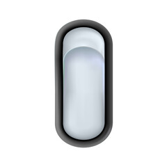 Realistic 3d white toggle switches isolated. On and off. Plastic switcher design. png