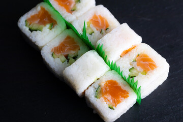 Sushi rolls menu Japanese food