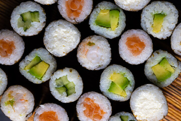Sushi rolls menu Japanese food