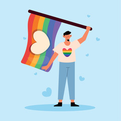 gay with lgbti flag