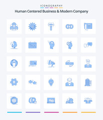 Creative Human Centered Business And Modern Company 25 Blue icon pack  Such As telephone. duplicate. setting. dual. coin