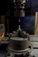 Parts processing at machining center