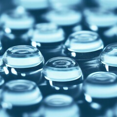 Macro shot medical caps/pills/buttons concept. Generative AI