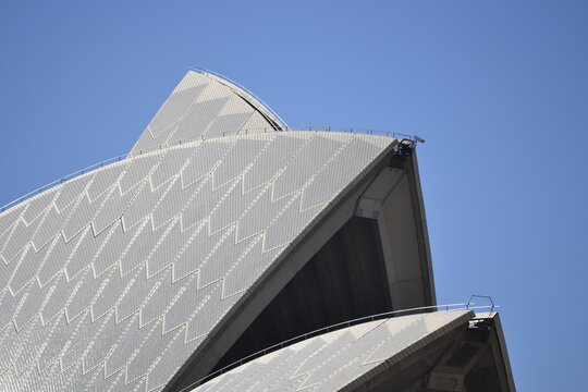 JUNE  2011. Sydney, Australia. close up of Sydney Opera house from Circular quay