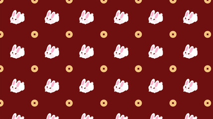 White Rabbit Pattern, Chinese New Year Pattern