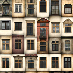 Fototapeta premium windows of a building