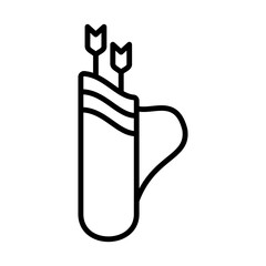 Quiver Icon Logo Design Vector Template Illustration Sign And Symbol Pixels Perfect