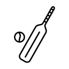 Cricket Icon Logo Design Vector Template Illustration Sign And Symbol Pixels Perfect