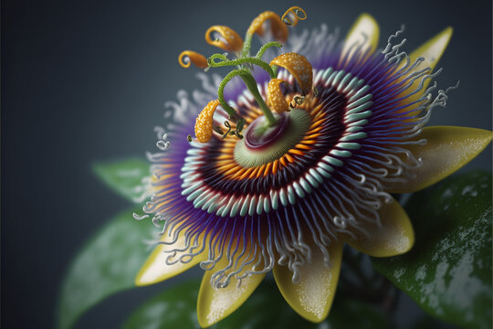 Brazil Passion Flower Petals, Generative AI