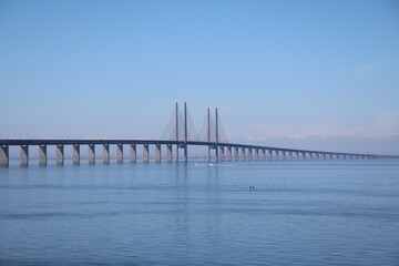 The Öresund Bridge via the Baltic Sea Connection from Sweden to Denmark