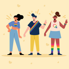 three lgbti persons community
