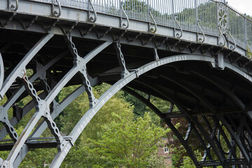 The Iron Bridge over the River Severn, Ironbridge Gorge, Shropshire, England, UK