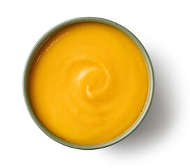 bowl ov vegetable cream soup