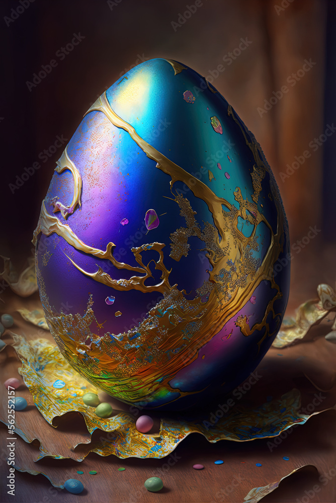 Wall mural Abstract easter egg