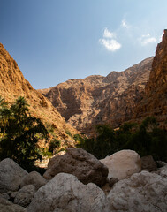 Obraz premium Wadi Shaab, nature of Oman