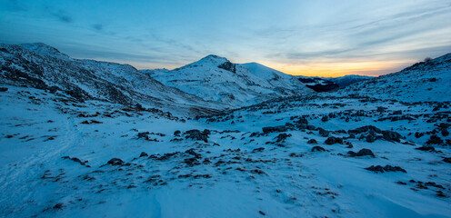 winter mountain landscape