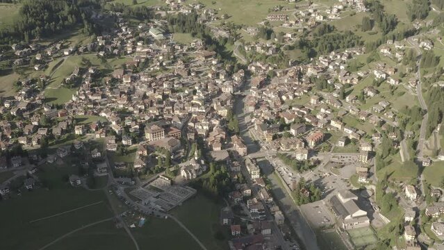 Dolomites Moena top down fly 2 