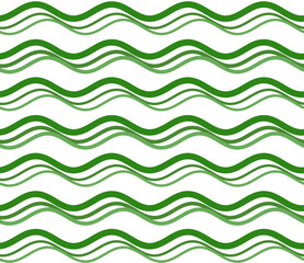 Green Wave pattern abstract background. Stripes wave pattern white and green for design.