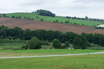 Rural landscape somewhere in the vastness of Germany.