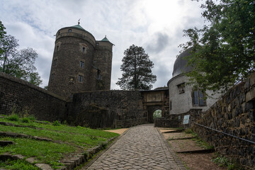 Burg Stolpen, Saxony, Germany. Medieval fortress on a basalt mountain.