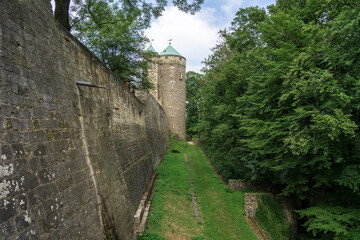 Burg Stolpen, Saxony, Germany. Medieval fortress on a basalt mountain.