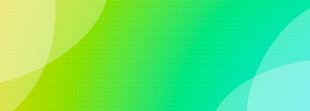 Abstract geometrical yellow green gradient digital web horizontal banner design template blank with place for text . Waves shapes.
