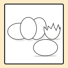 illustration of an egg, Happy Easter eggs