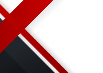 Modern red and black border frame element background for design brochure, website, flyer. Geometric white wallpaper for certificate, presentation, landing page